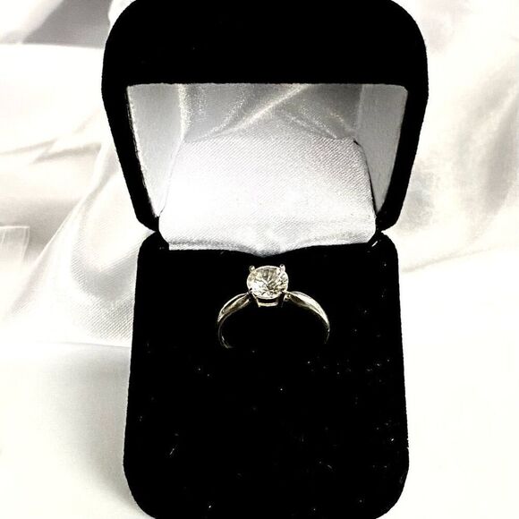 DM# Striking Cz & Sterling 925 Silver Ring 6 3/4 - Picture 2 of 11